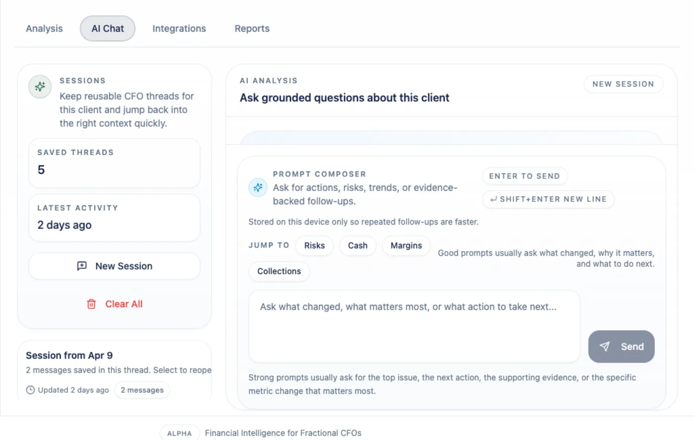 Arboris AI Chat answer with evidence, confidence tags, and follow-up actions.